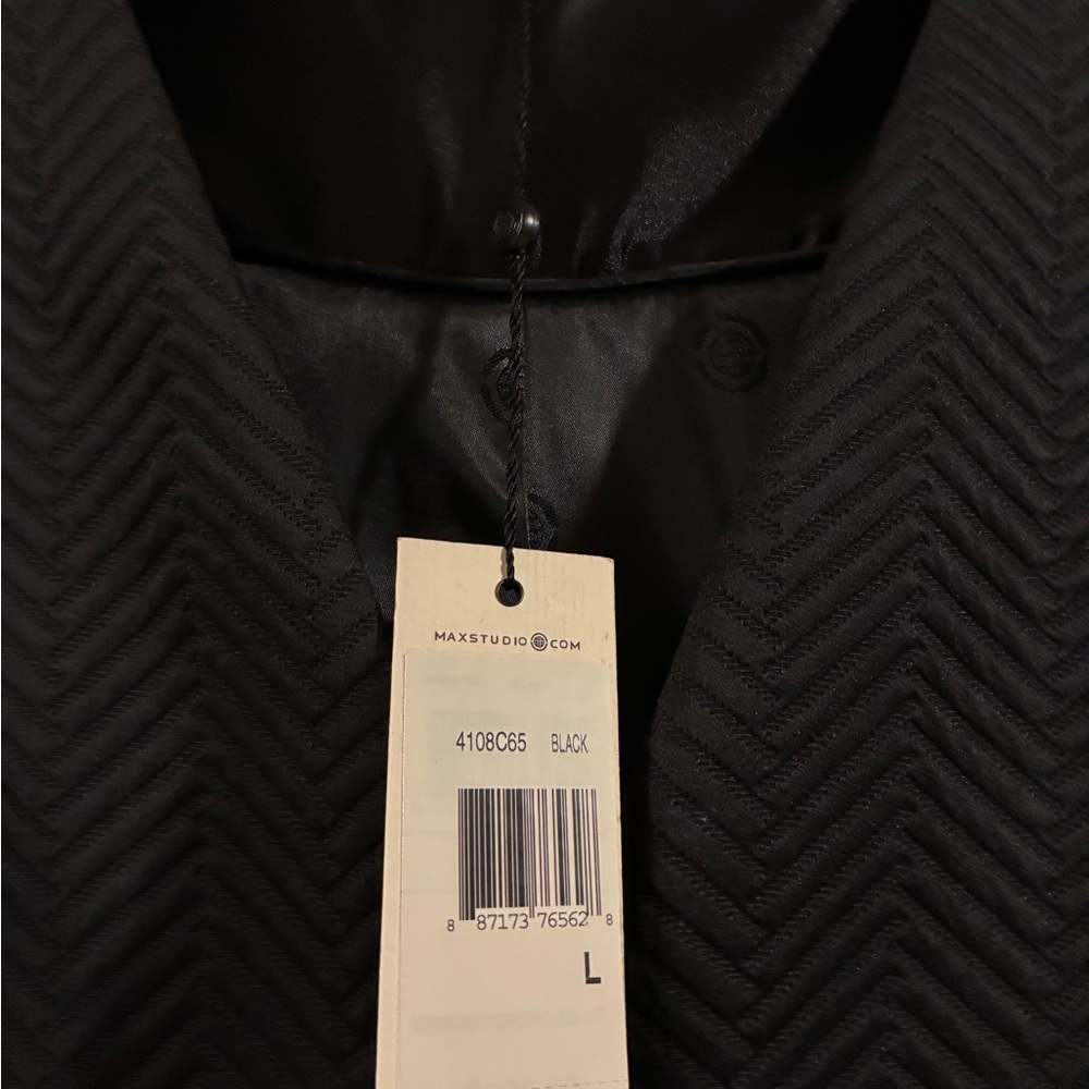 Max Studio Black Chevron Blazer